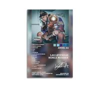 klouds Anuel AA Album Las Leyendas Nunca Mueren Tracklist Póster decorativo lienzo lienzo arte dormitorio sala decoración moderna estética póster 20 x 30 cm sin marco