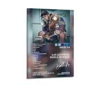klouds Anuel AA Album Las Leyendas Nunca Mueren Tracklist Póster decorativo lienzo lienzo arte dormitorio sala decoración moderno póster estético 20 x 30 cm estilo marco