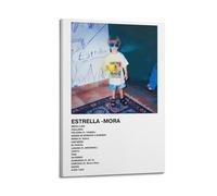 klouds Estrella Mora - Póster decorativo para portada de álbum, lienzo decorativo para dormitorio, sala de estar, decoración moderna y estética, 30 x 45 cm, estilo marco