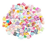 KLOVA 30/50/100 dijes de resina surtidos, caramelos, caramelos, gotas, aceite, cabujón plano, Resina.