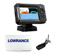 Klovoo Kit de sonda con Lowrance Eagle 5, Fishfinder GPS 5" IPS + funda parasol incluida, con transductor SplitShot HD