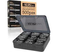 KLRStec Profesional Juego de Remaches Ciegos 500 Piezas de Aluminio y Acero para Remachadora - 125 Piezas de Cada Tamaño 2,4 mm, 3,2 mm, 4,0 mm y 4,8 mm