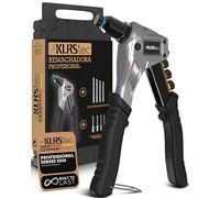 KLRStec Remachadora Manual Profesional Kit con 120 Remaches y 4 Brocas HSS