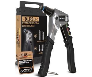 KLRStec Remachadora Manual Profesional Kit con 120 Remaches y 4 Brocas HSS