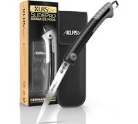 KLRStec SlidePro Sierra de poda - Sierra manual con hoja retráctil de acero al carbono SK5 para jardinería, camping y actividades al aire libre