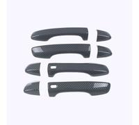 KLSDB Coche Cubierta Manija de Puerta para VW New Magotan B8L Weilan 2017-2023, Tiradores Exteriores Protector Arañazos Exterior Reemplazo Accesorios,A/Dual-Intelligent Carbon Fiber Pattern