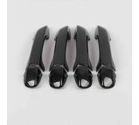 KLSDB Coche Cubierta Manija de Puerta para VW New Magotan B8L Weilan 2017-2023, Tiradores Exteriores Protector Arañazos Exterior Reemplazo Accesorios,A/No-Hole Carbon Fiber Pattern