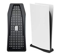 KlsyChry Vertical Stand for PS5 Digital Edition Built-in Cooling Vents Non-Slip Feet for PlayStation 5 Digital Edition Game Console Dock (Black)