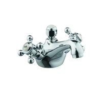 KLUDI 1926 grifería de lavabo, asas en cruz, instalación de 1 orificio, altura de caño 100 mm, 510120520, Color: cromado