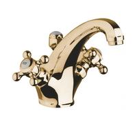 Kludi 1926 grifo para lavabo de pie oro 510104520