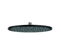 KLUDI A-QA ducha de disco, ducha de metal, Ø 300 mm, 6433087-00, Color: Negro mate / cromado
