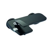 Kludi Balance grifo de bañera y ducha a pared cromo-negro 524458775