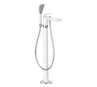 Kludi Balance grifo de bañera y ducha en suelo cromo-blanco 525909175