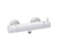 Mezclador termostático de ducha KLUDI BOZZ, de pared, con mando selector de temperatura, 352035338, Color: Blanco mate