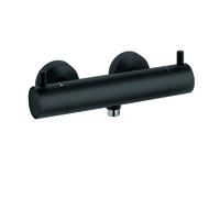 Kludi Bozz grifo para ducha a pared con termostato negro 352033938