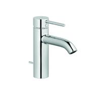KLUDI BOZZ Mezclador monomando de lavabo, altura de caño 100 mm, con juego de desagüe metálico, cromo, 382800576