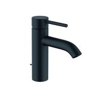 KLUDI BOZZ Mezclador monomando de lavabo, altura de caño 100 mm, EcoPlus, 382933976, Color: negro mate
