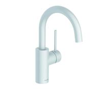 KLUDI BOZZ Mezclador monomando de lavabo, altura de caño 185 mm, caño giratorio, sin juego de desagüe, 380285376, Color: Oro cepillado