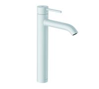 KLUDI BOZZ Mezclador monomando de lavabo, altura de caño 240 mm, sin desagüe automático, 382865376, Color: Blanco mate