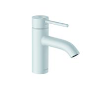 KLUDI BOZZ Mezclador monomando de lavabo, altura de caño 75 mm, desagüe automático PUSH-OPEN, 382665376, Color: Blanco mate