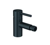 KLUDI BOZZ Mezclador monomando para bidé, montaje en orificio único, altura de caño 60 mm, 385333976, Color: negro mate