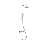 Mezclador monomando KLUDI LOGO Dual Shower System, ducha de techo regulable en altura y orientable, cromo, 6808305-00