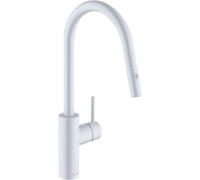 Kludi E-Go Voice grifo de cocina de pie blanco 423005377