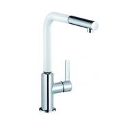 Kludi L-ine S grifo de cocina de pie cromo-blanco 408519375