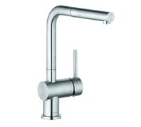 Kludi L Steel grifo de cocina de pie acero inoxidable 45851F877