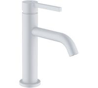 KLUDI NOVA FONTE PURA Mezclador monomando de lavabo, instalación monohilo, altura de caño 100mm, Eco s-pointer, 202895315, Color: Blanco mate