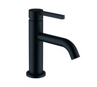 KLUDI NOVA FONTE PURA Mezclador monomando de lavabo, instalación monohilo, altura de caño 75 mm, sin juego de desagüe, 200283915, Color: negro mate
