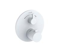 Kludi Nova Fonte Puristic grifo de bañera y ducha empotrado con termostato blanco 208105315