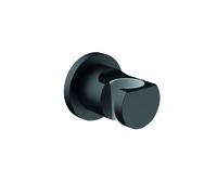 KLUDI NOVA FONTE Soporte de ducha mural purista, 2055239-15, Color: negro mate