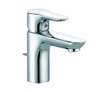 KLUDI OBJEKTA Mezclador monomando de lavabo, altura de caño 80 mm, con juego de desagüe, cromo, 322330575