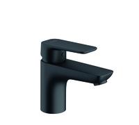 KLUDI PURE Mezclador monomando de lavabo, altura de caño 75 mm, sin juego de desagüe, 400283975, Color: negro mate