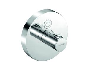 KLUDI PUSH grifo mezclador termostático empotrado, de un consumidor, pulsador para activación, cromo, 389020538