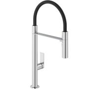 Kludi Qord grifo de cocina de pie cromo-negro 568590575