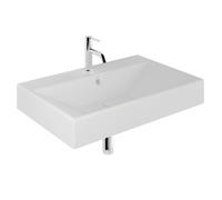 Kludi Resa lavabo con tapón 81x50 cm rectangular para mueble-sobre encimera blanco 59WW8153
