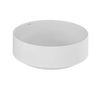 Kludi Resa R lavabo con tapón 40x40 cm circular sobre encimera blanco 58CW1053