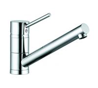 KLUDI SCOPE Mezclador monomando de fregadero, baja presión, Eco, palanca cerrada, cromo, 339390575
