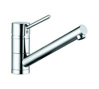 KLUDI SCOPE Mezclador monomando de fregadero, baja presión, Eco, palanca cerrada, cromo, 339390575