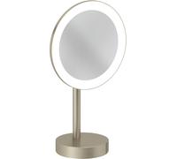 Kludi Vela R espejo cosmético 20.2x35.5 cm redondo con iluminación níquel 58995N5F