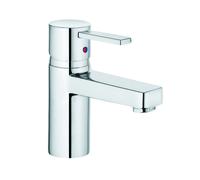 KLUDI ZENTA Mezclador monomando de lavabo, altura de caño 65 mm, sin desagüe automático, cromo, 382510575