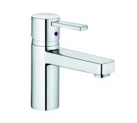 KLUDI ZENTA Mezclador monomando de lavabo, altura de caño 75 mm, sin juego de desagüe, cromo, 382620575