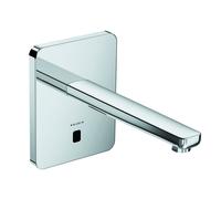 KLUDI ZENTA SL E Grifería de lavabo electrónica, 240mm de proyección, funcionamiento con corriente o pilas, cromo, 3840205
