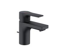 KLUDI ZENTA SL Mezclador monomando de lavabo, altura de caño 75 mm, EcoPlus, 482633965, Color: negro mate