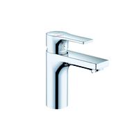 KLUDI ZENTA SL Mezclador monomando de lavabo, altura de caño 100 mm, sin juego de desagüe, EcoPlus, 481980565WR4, Color: cromado