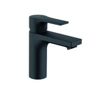 KLUDI ZENTA SL Mezclador monomando de lavabo, altura de caño 100 mm, sin juego de desagüe, EcoPlus, 481983965, Color: negro mate