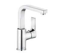 KLUDI ZENTA SL Mezclador monomando de lavabo, altura de caño 220 mm, orientable, sin juego de desagüe, cromo, 480280565