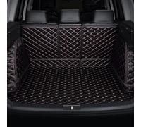 KLUEES Coche Maletero Protector Alfombrillas para Toyota Corolla Touring Sports Hybrid 2019-2023,Cobertura Completa Cuero Maletero Antideslizante Alfombrillas,Bandeja Protector,C/Black-Red